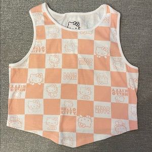 Hello Kitty checkered crop top